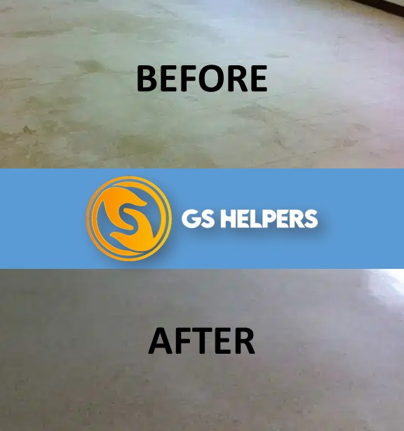 Before and After Floor Waxing Services in Edmonton